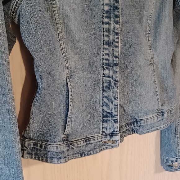 Vtg 90s FUBU The Collection Denim Jacket, Size L - Picture 8 of 10
